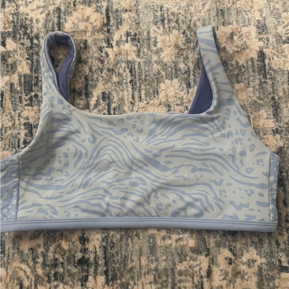 Athleta Girl blue bikini top